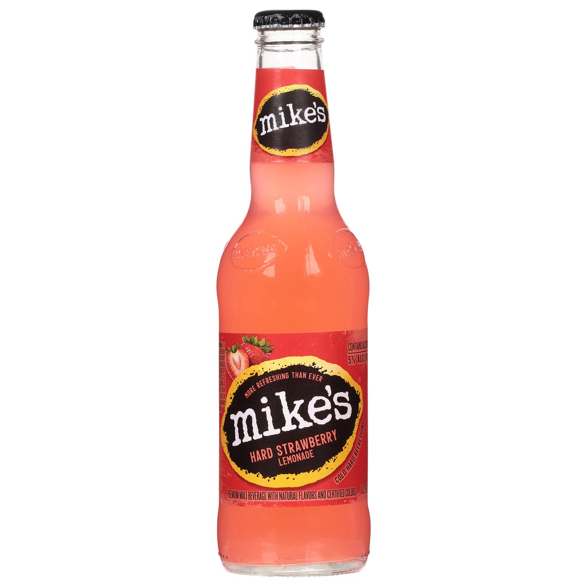 slide 1 of 9, Mike's Premium Hard Strawberry Lemonade Malt Beverage 11.2 fl oz, 11.2 fl oz