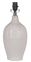 Room & Retreat M&m Off White Ceramic Lamp Base
