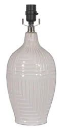 Room & Retreat M&m Off White Ceramic Lamp Base