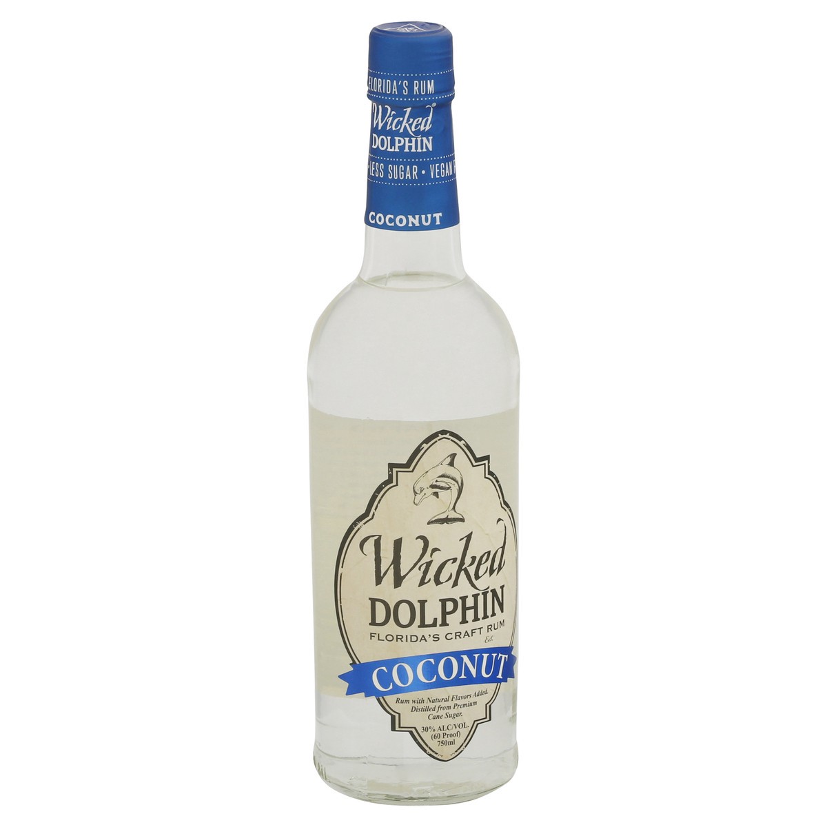 slide 2 of 9, Wicked Dolphin Coconut Rum Reserve, 750 ml