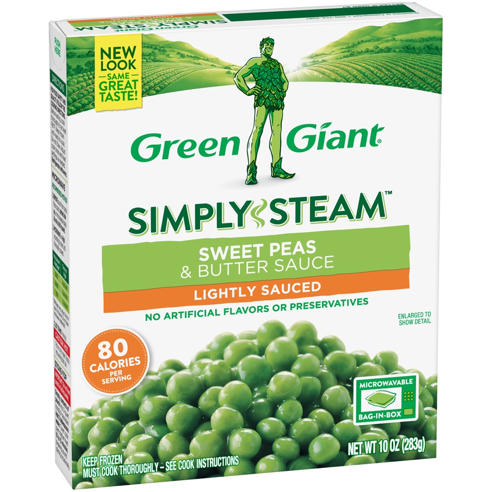 slide 2 of 8, Green Giant Steamers Sweet Peas & Butter Sauce, 10 oz