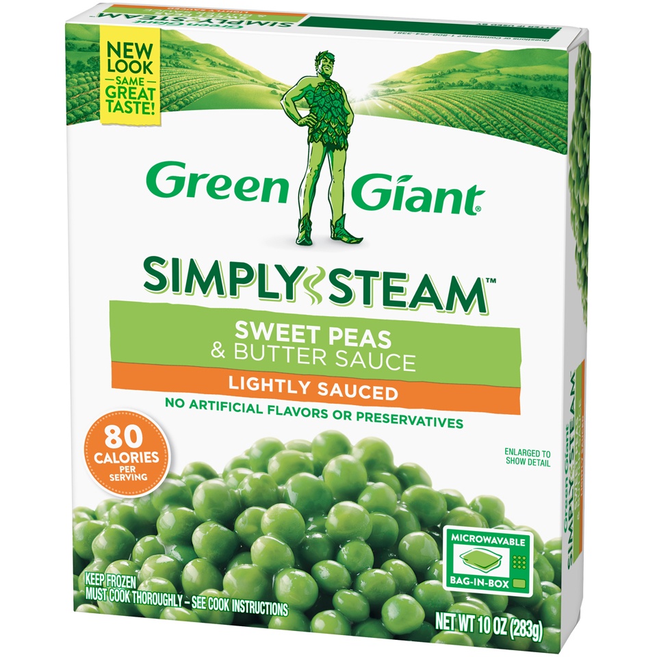 slide 3 of 8, Green Giant Steamers Sweet Peas & Butter Sauce, 10 oz