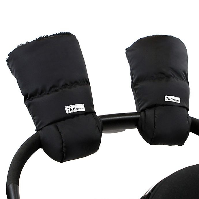slide 1 of 1, 7AM Enfant Warmmuff Stroller Gloves with Plush Lining - Black, 1 ct