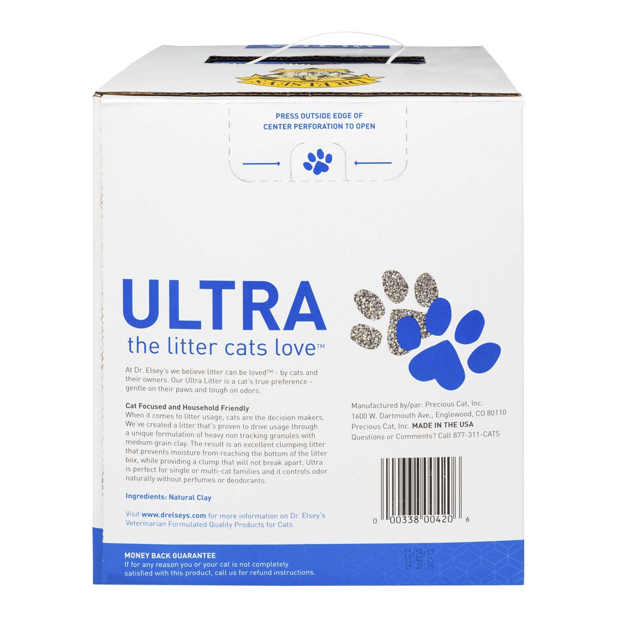 slide 2 of 2, Dr. Elsey's® Ultra Unscented Clumping Clay Cat Litter, 20 Lb., 20 lb