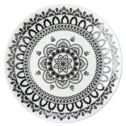 BIA Arabesque Black Salad Plates, 7.5in