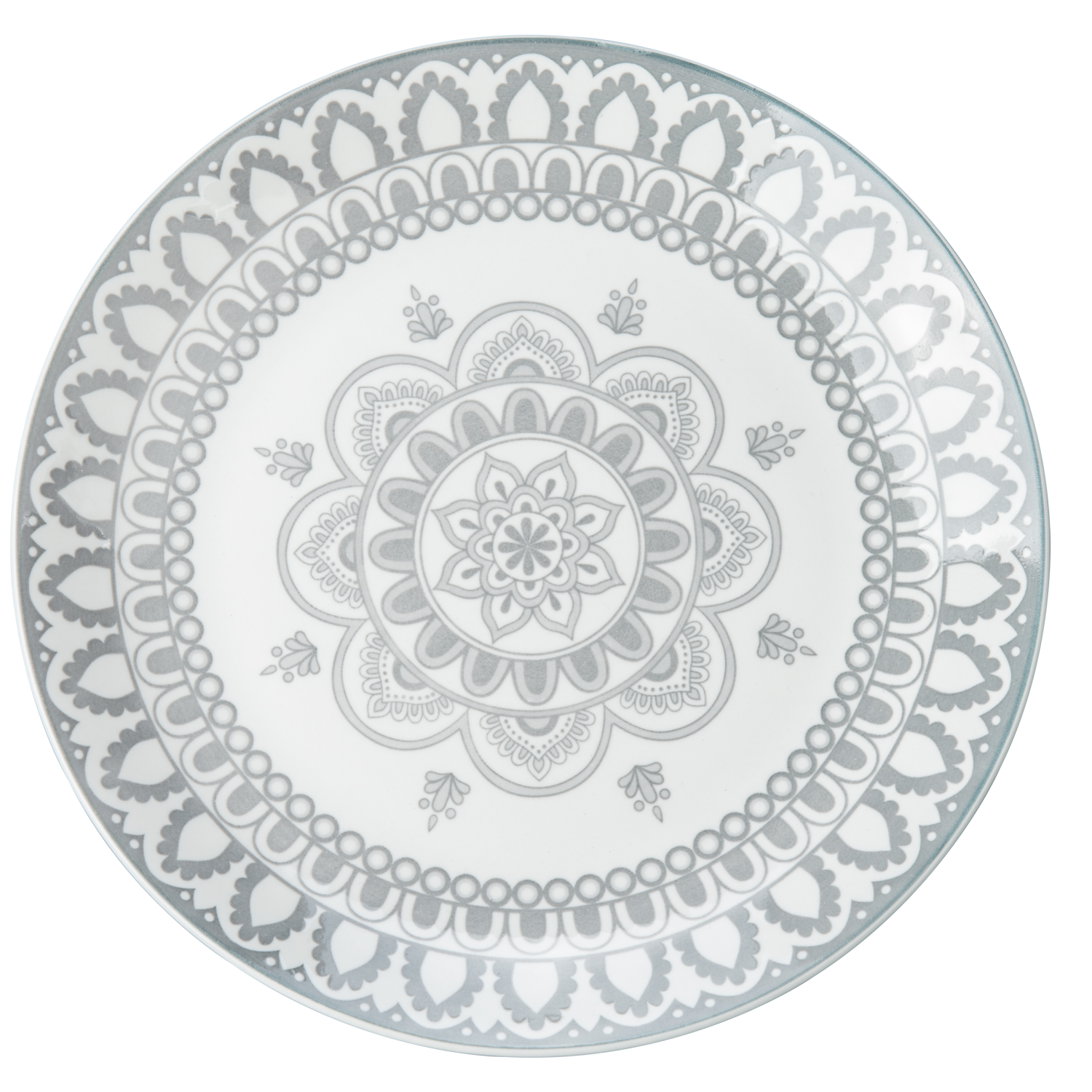 slide 1 of 1, BIA Cordon Bleu Arabesque Grey Dinner Plate, 10.5in, 4 ct