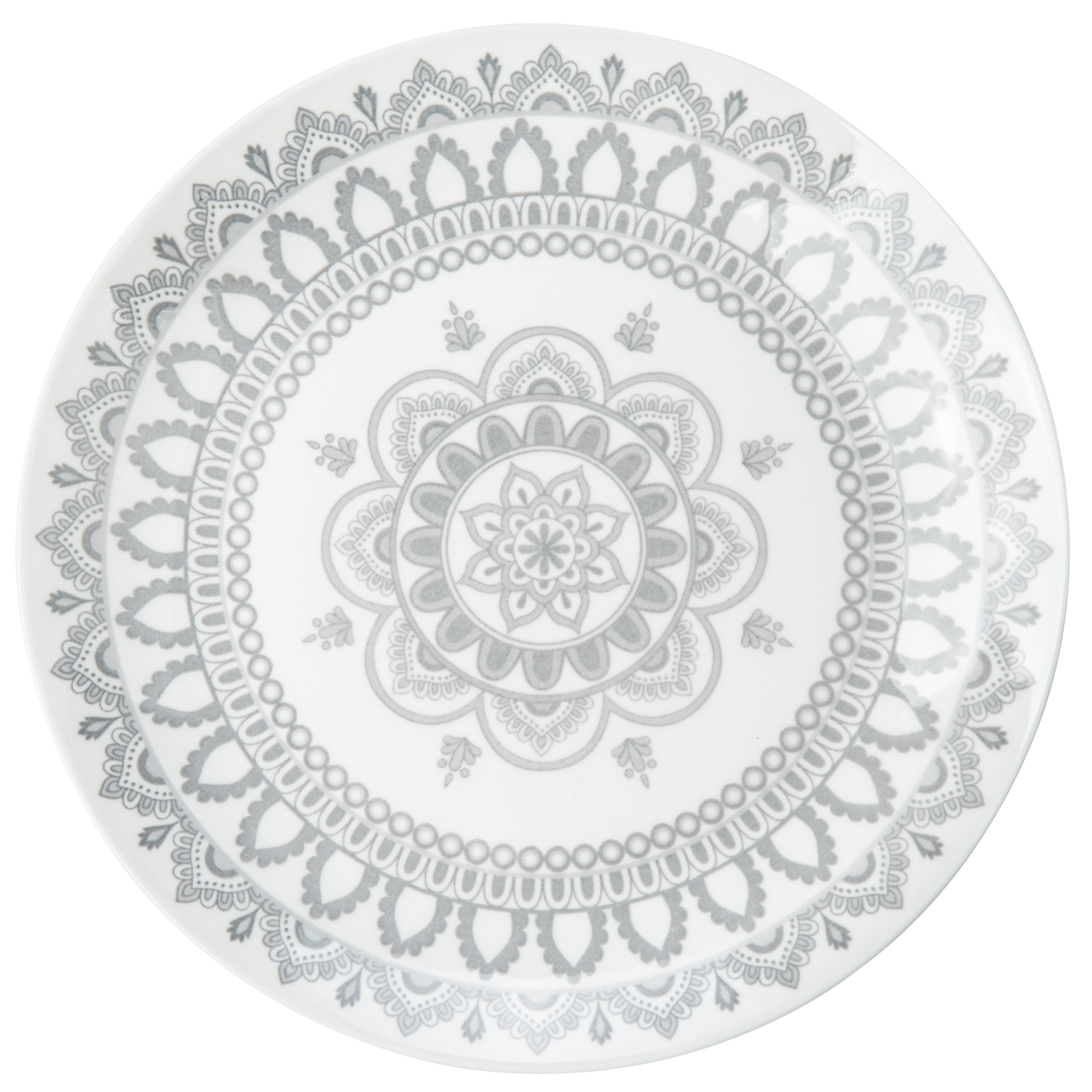 slide 1 of 1, BIA Cordon Bleu Arabesque Grey Salad Plates, 7.5in, 4 ct