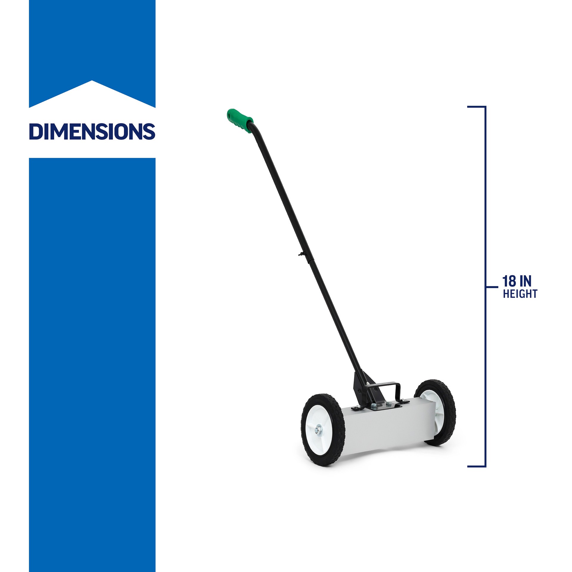 slide 5 of 6, Project Source 18-in Steel Magnetic Sweeper, 1 ct