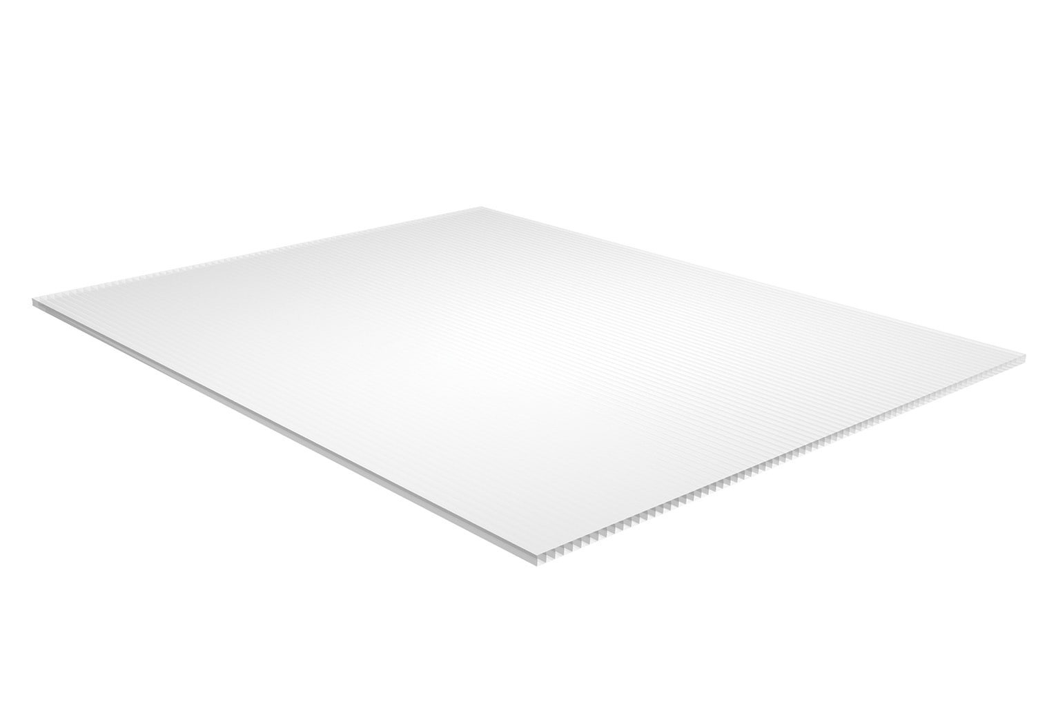 slide 2 of 5, PLASKOLITE 0.157-in T x 30-in W x 36-in L White Corrugated plastic Sheet, 1 ct