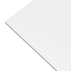 PLASKOLITE 0.157-in T x 30-in W x 36-in L White Corrugated plastic Sheet