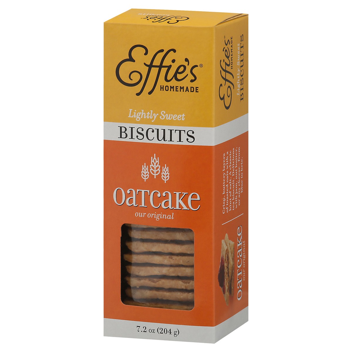 slide 5 of 9, Effie's Homemade Lightly Sweet Oatcake Our Original Biscuits 7.2 oz Box, 7.2 oz