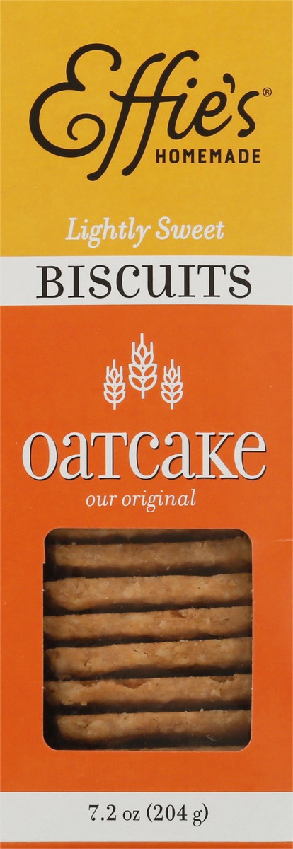 slide 4 of 9, Effie's Homemade Lightly Sweet Oatcake Our Original Biscuits 7.2 oz Box, 7.2 oz