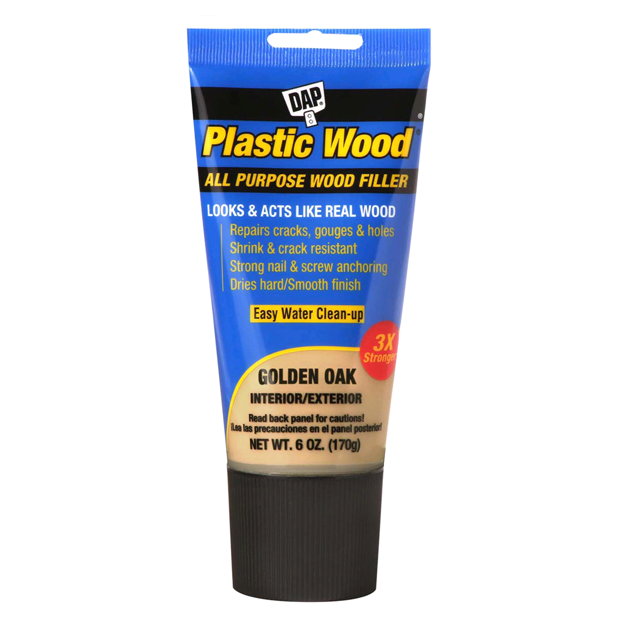slide 1 of 5, DAP Plastic Wood Latex All Purpose Wood Filler - Golden Oak, 6 oz