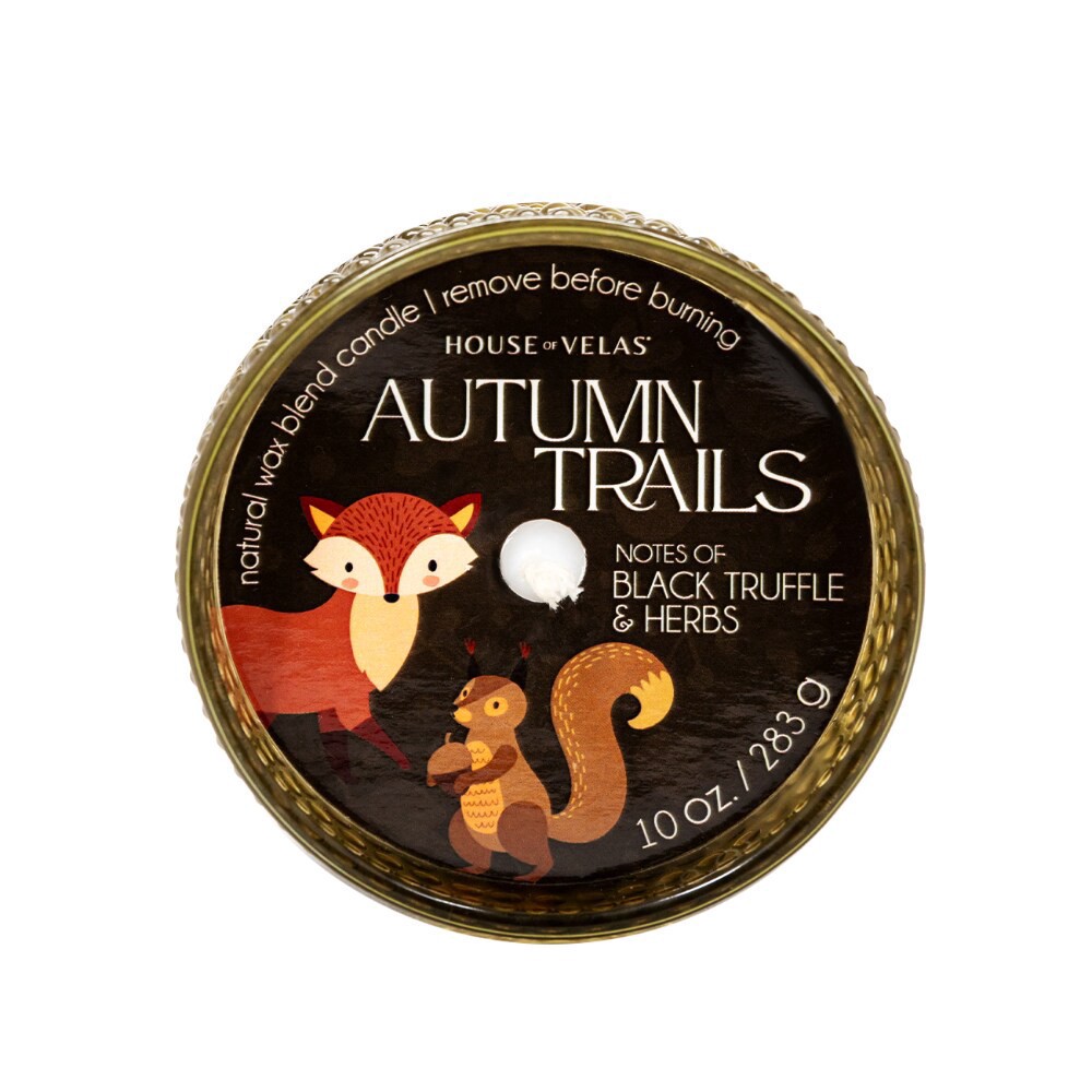 slide 4 of 4, House of Velas Harvest Jar Candle Autumn Trails, 10 oz