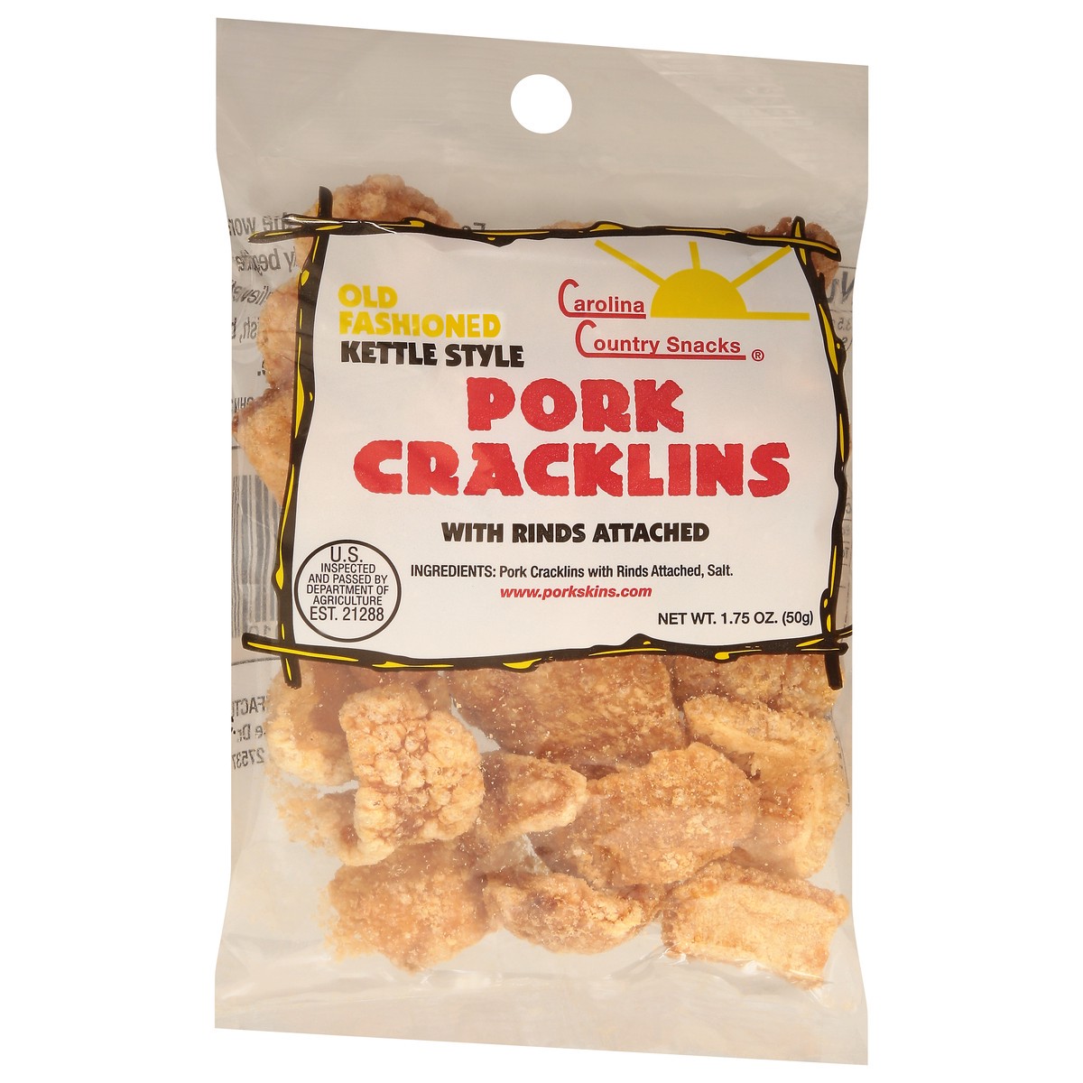 slide 10 of 11, Carolina Brewery Country Fried Pork Peppered Cracklins, 1.75 oz