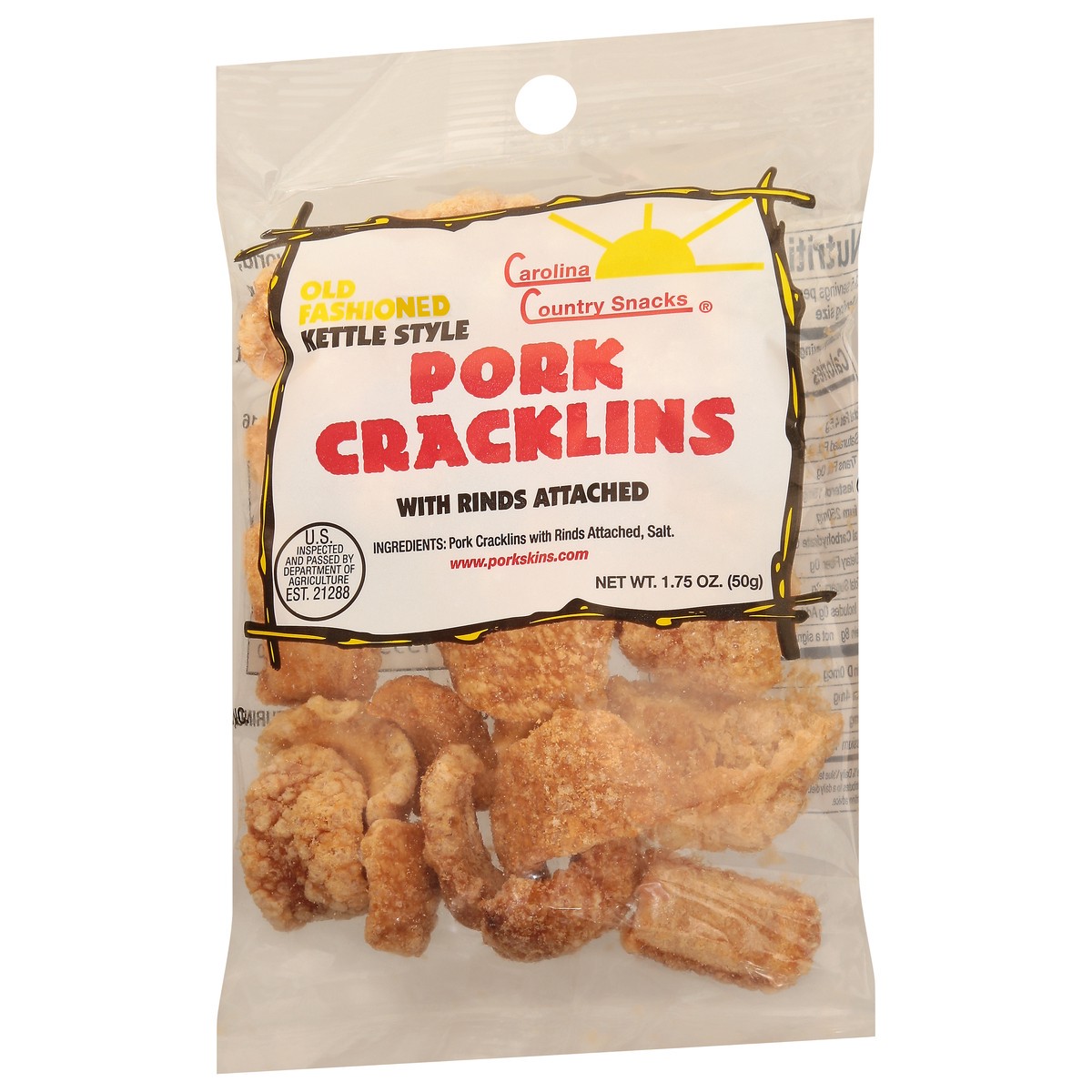 slide 3 of 11, Carolina Brewery Country Fried Pork Peppered Cracklins, 1.75 oz