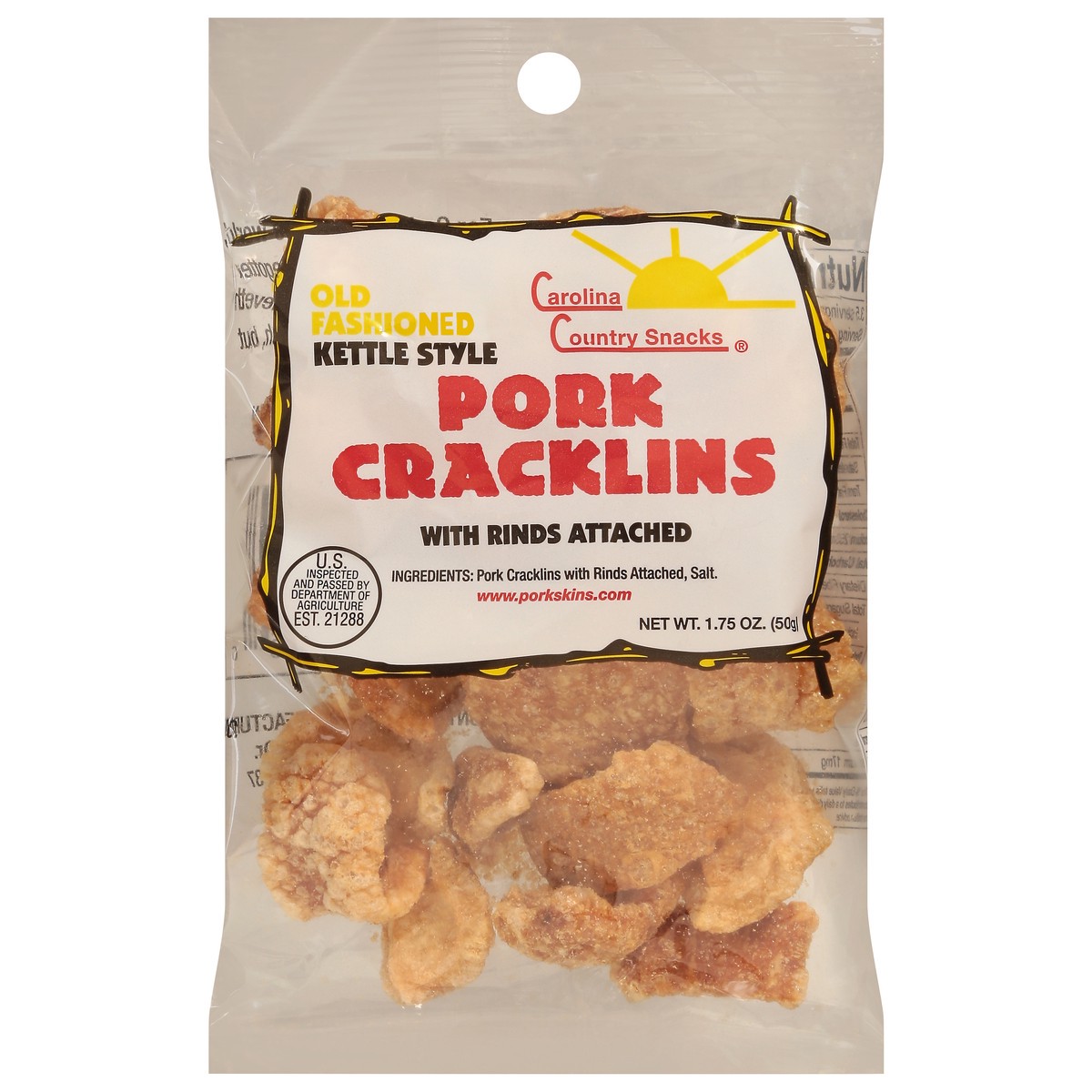 slide 9 of 11, Carolina Brewery Country Fried Pork Peppered Cracklins, 1.75 oz