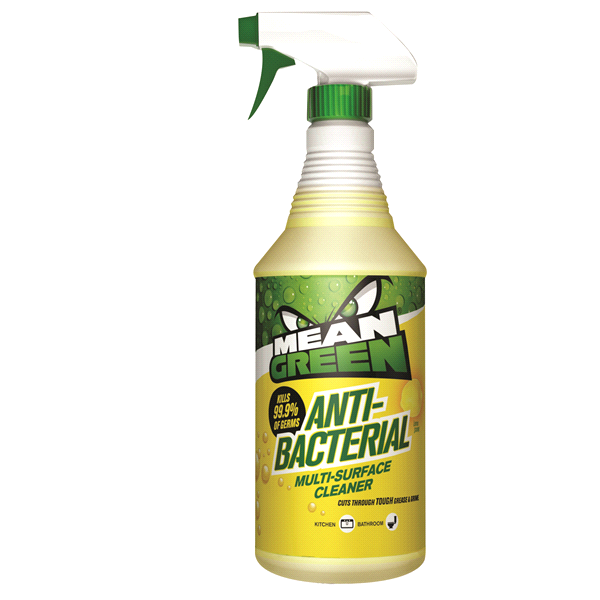 slide 1 of 1, Mean Green Anti-Bacterical Multi-Surface Cleaner, 32 oz