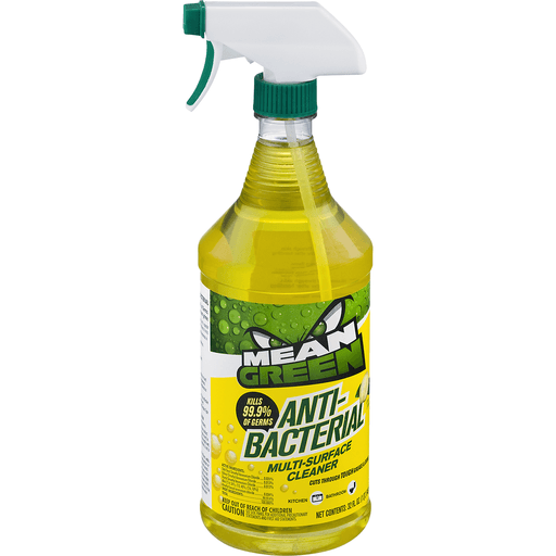 slide 1 of 1, Mean Green Anti-Bacterical Multi-Surface Cleaner, 32 oz