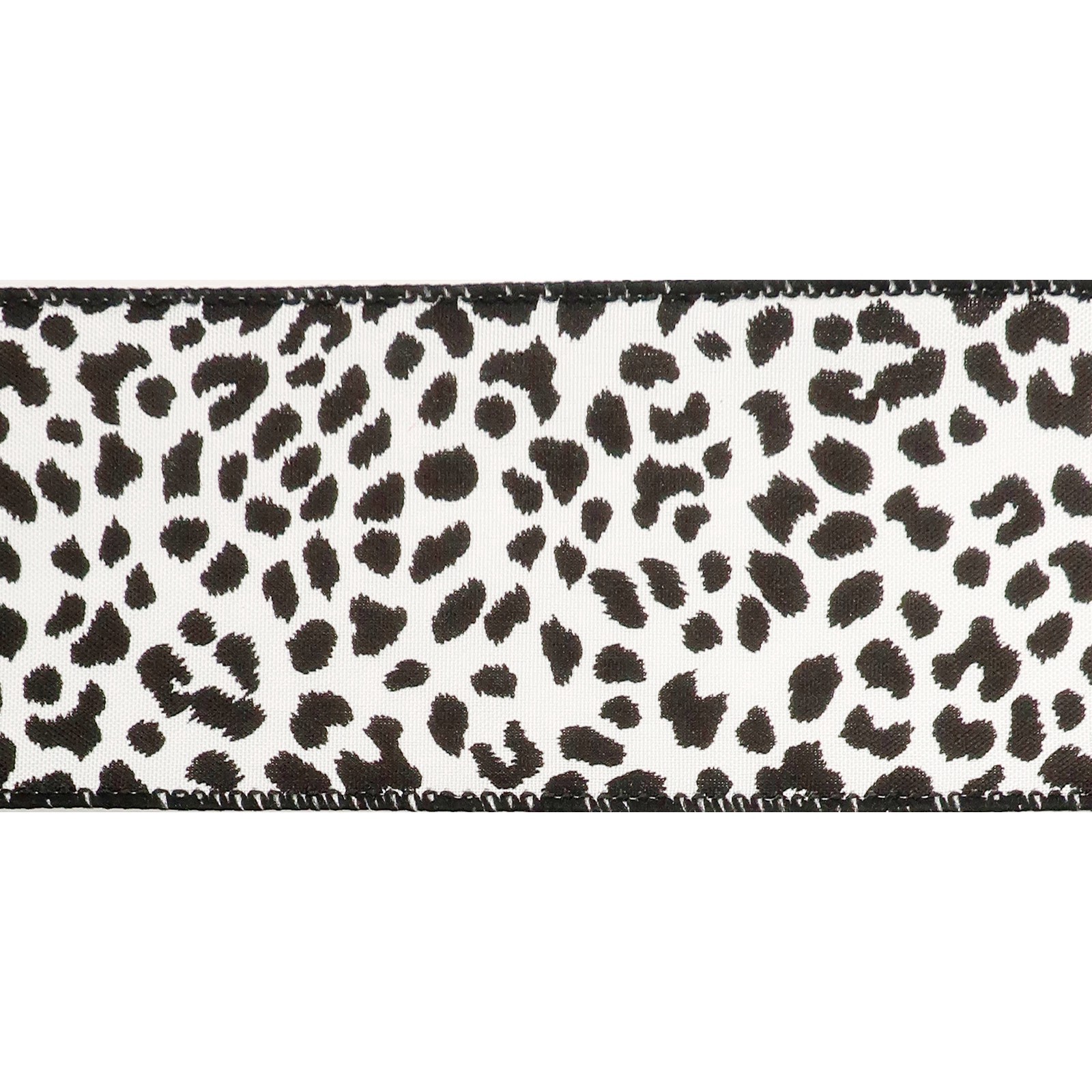 slide 4 of 4, 2.5" X 25ft. Faux Cotton Wired Leopard Ribbon By Celebrate It, 2.5 in x 25 ft