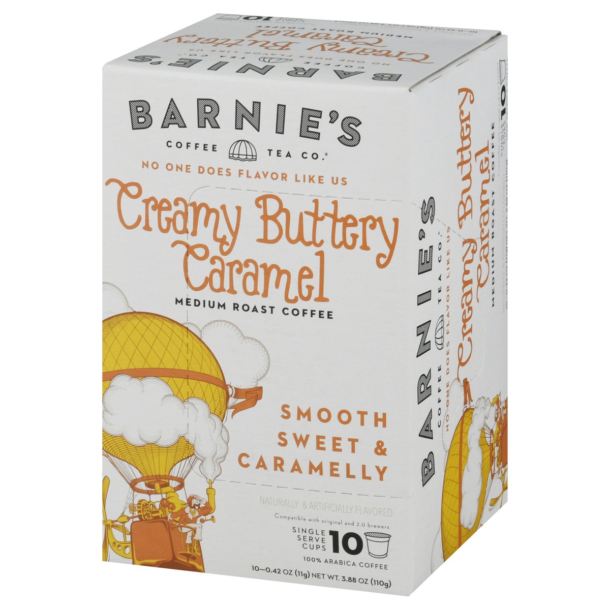 slide 2 of 9, Barnie's Coffee & Tea Co. Single Serve Cups Medium Roast Creamy Buttery Caramel Coffee - 10 ct, 10 ct