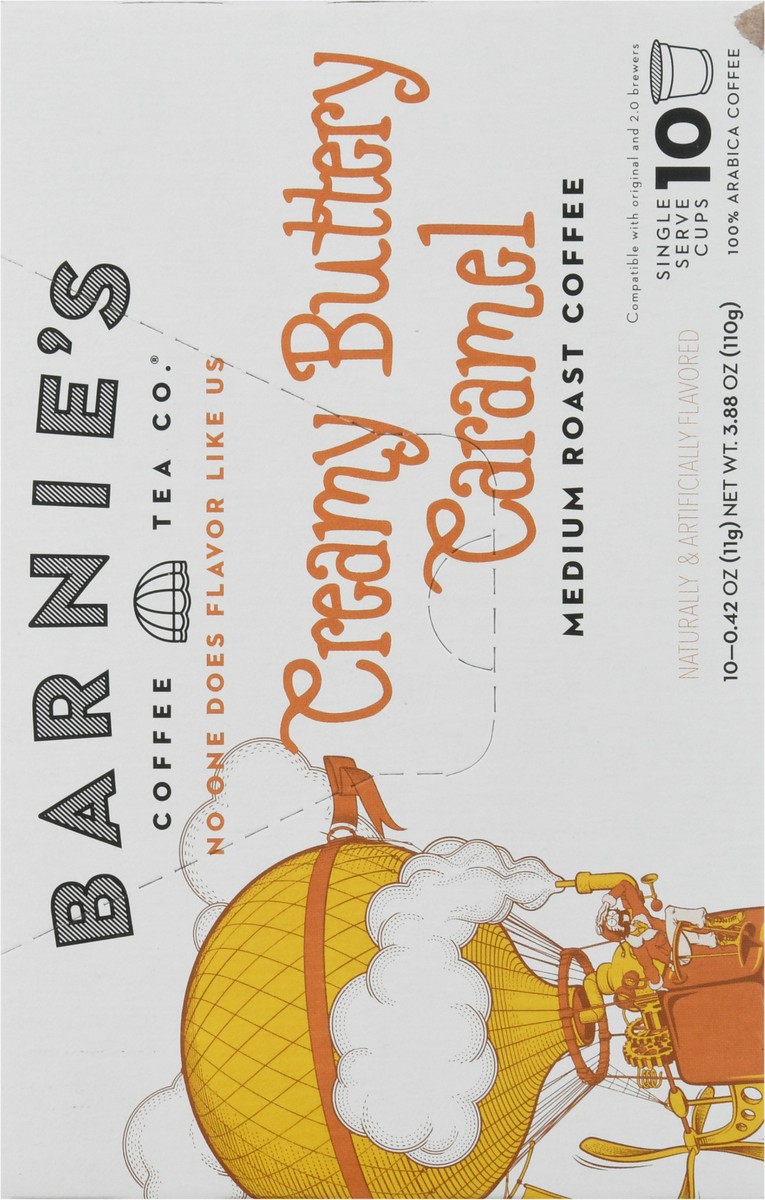 slide 8 of 9, Barnie's Coffee & Tea Co. Single Serve Cups Medium Roast Creamy Buttery Caramel Coffee - 10 ct, 10 ct