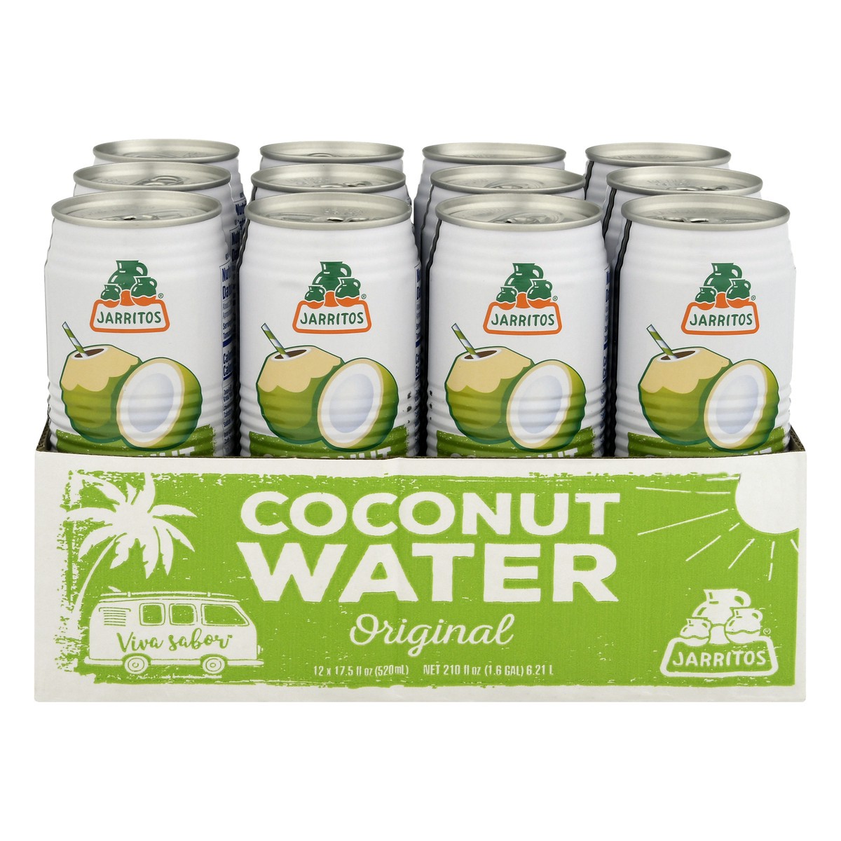 slide 4 of 4, Jarritos Original Coconut Water 12 ea, 12 ct