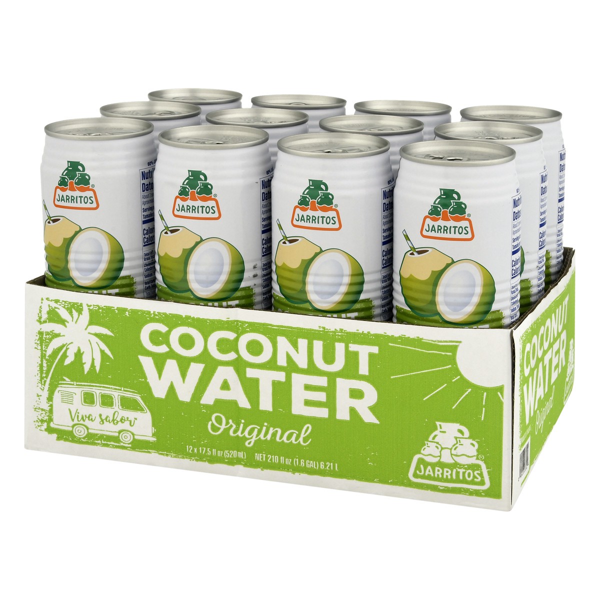 slide 3 of 4, Jarritos Original Coconut Water 12 ea, 12 ct