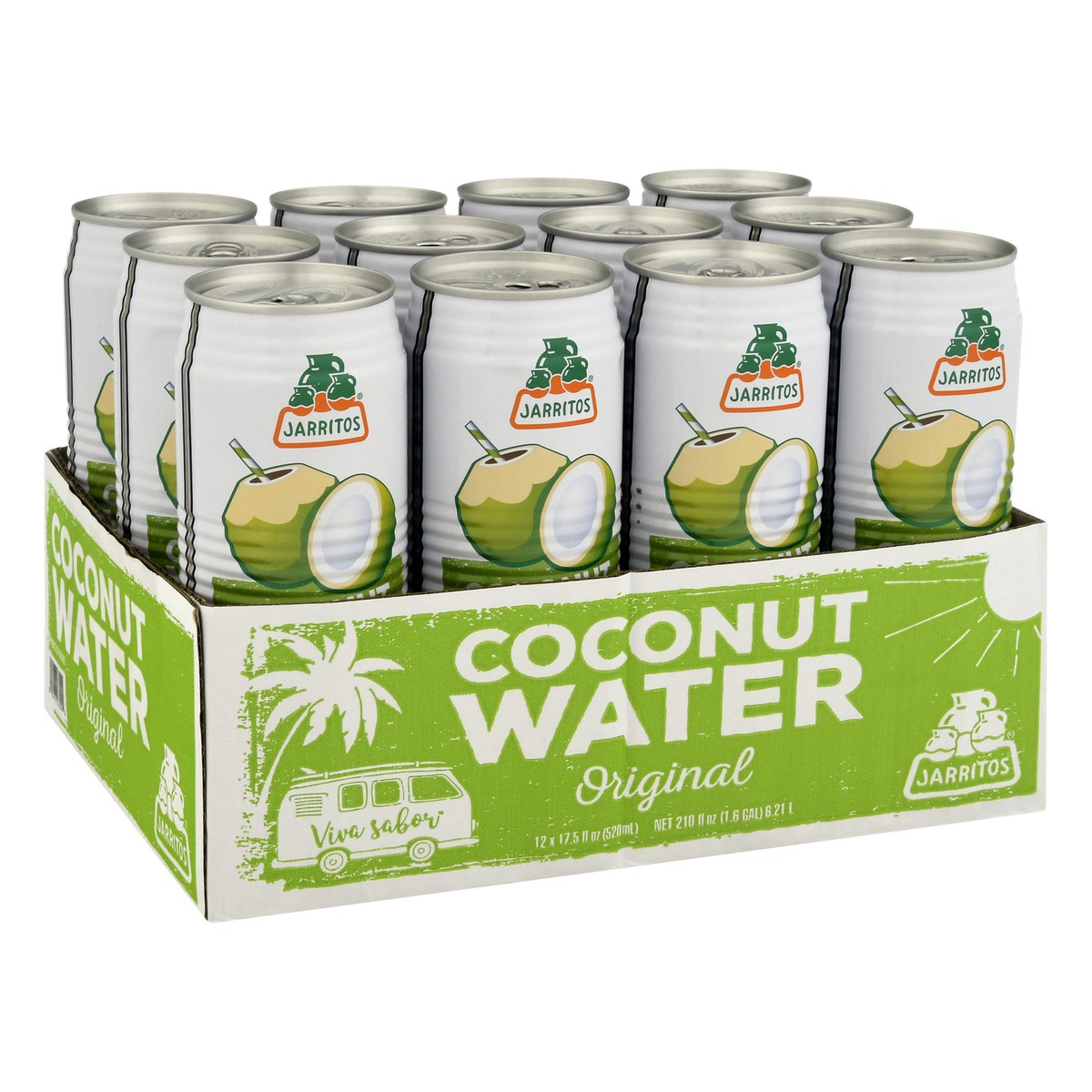 slide 2 of 4, Jarritos Original Coconut Water 12 ea, 12 ct