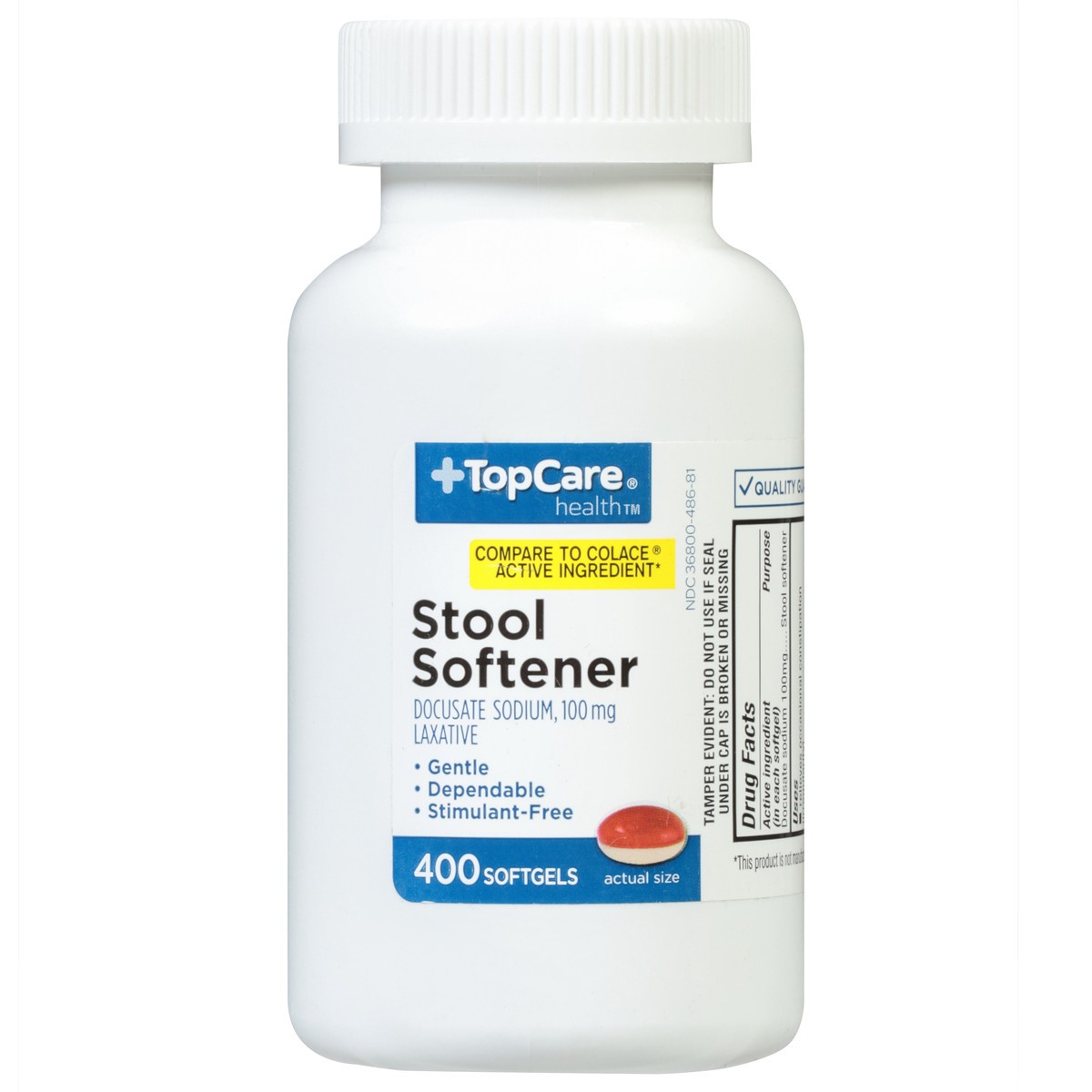 slide 9 of 14, TopCare Health 100 mg Stool Softener 400 Softgels, 400 ct