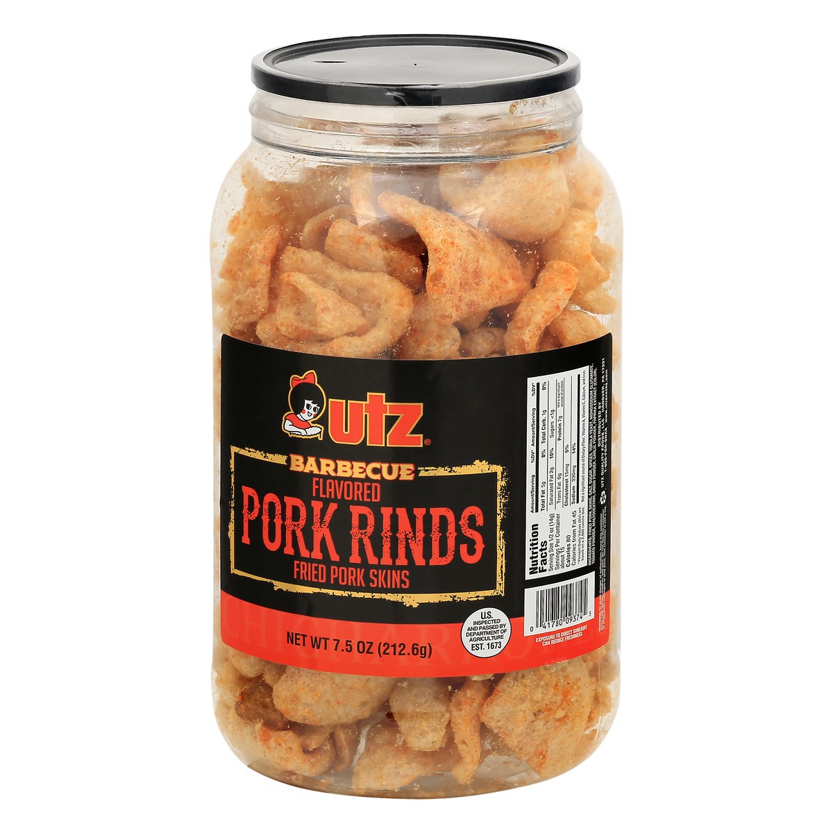 slide 6 of 9, Utz Barbecue Flavored Pork Rinds 7.5 oz, 7.5 oz