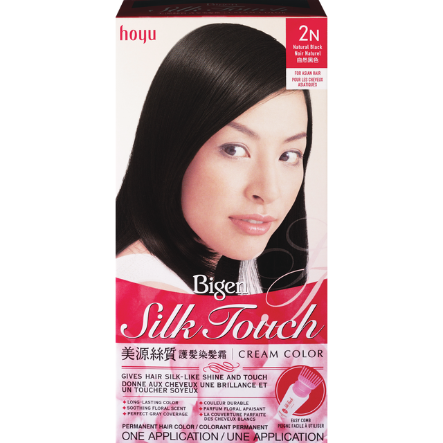 slide 1 of 1, Bigen Silk Touch Color 2N Natural Black, 1 kit