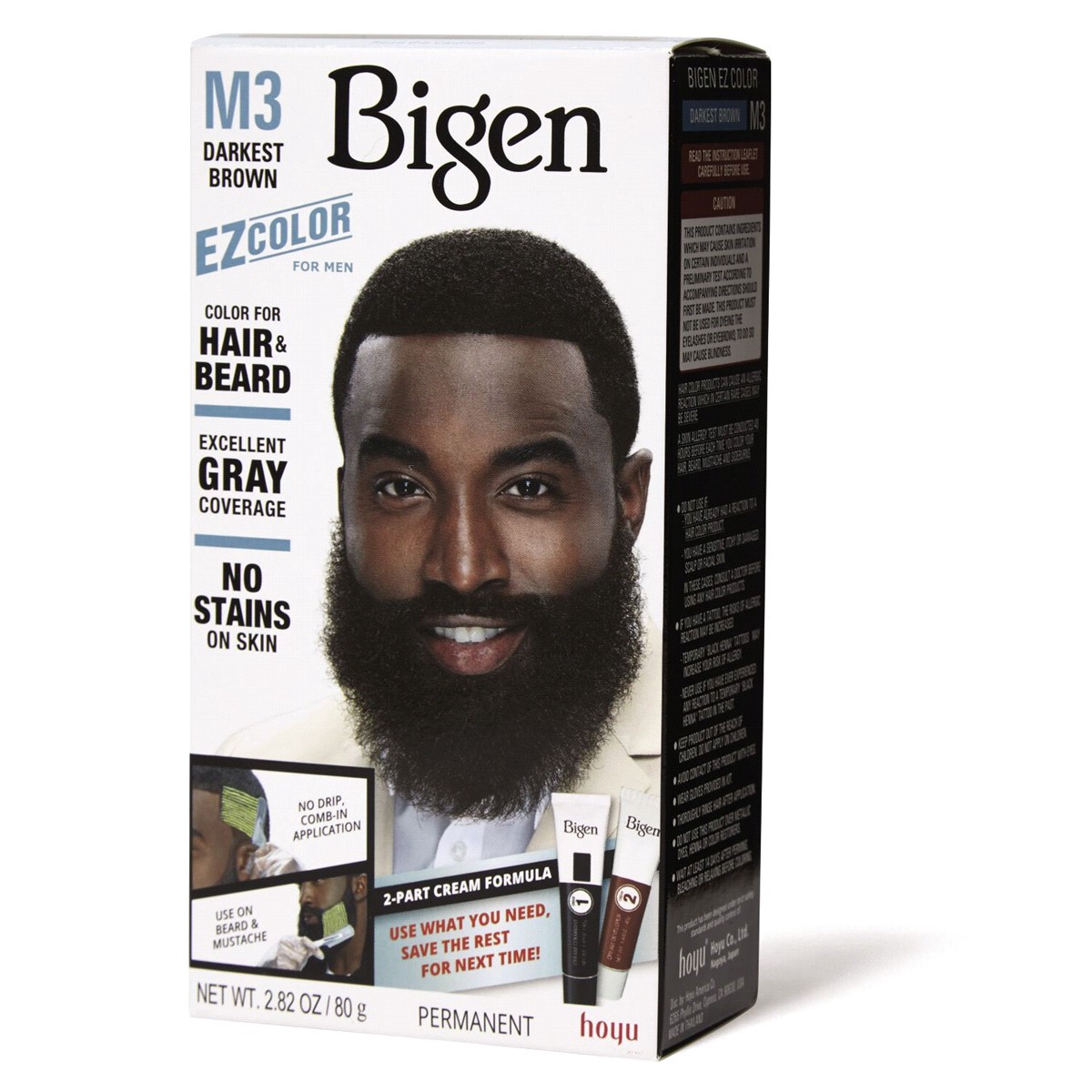 slide 3 of 3, Bigen Darkest Brown M3 Men Permanent Color for Hair & Beard 2.82 oz, 2.82 oz