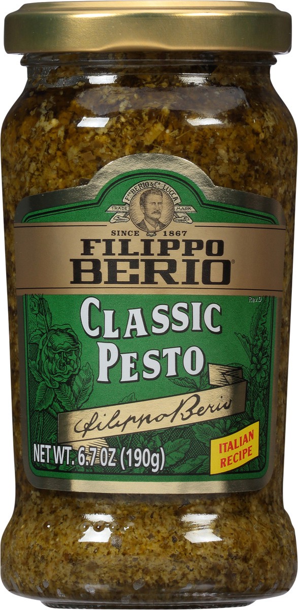 slide 6 of 9, Filippo Berio Classic Pesto 6.7 oz. Jar, 6.7 oz