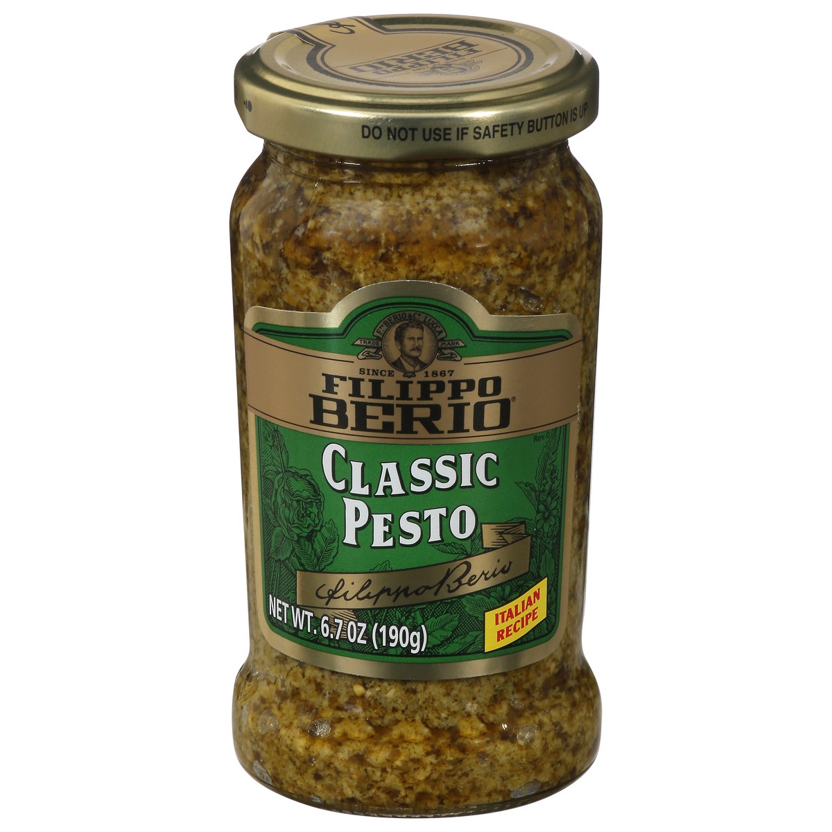 slide 1 of 9, Filippo Berio Classic Pesto 6.7 oz, 6.7 oz
