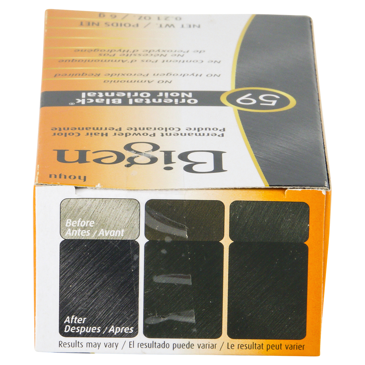 slide 2 of 6, Bigen Permanent Powder Hair Color 59 Oriental Black, 1 kit
