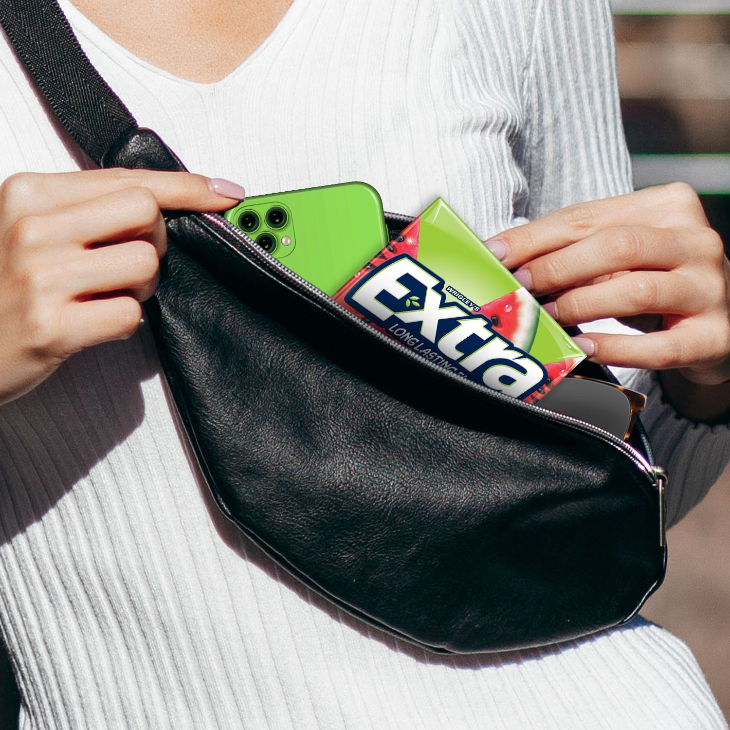 slide 6 of 8, EXTRA Gum Sweet Watermelon Sugarfree Chewing Gum, 15 Pieces (Pack of 10), 10 ct