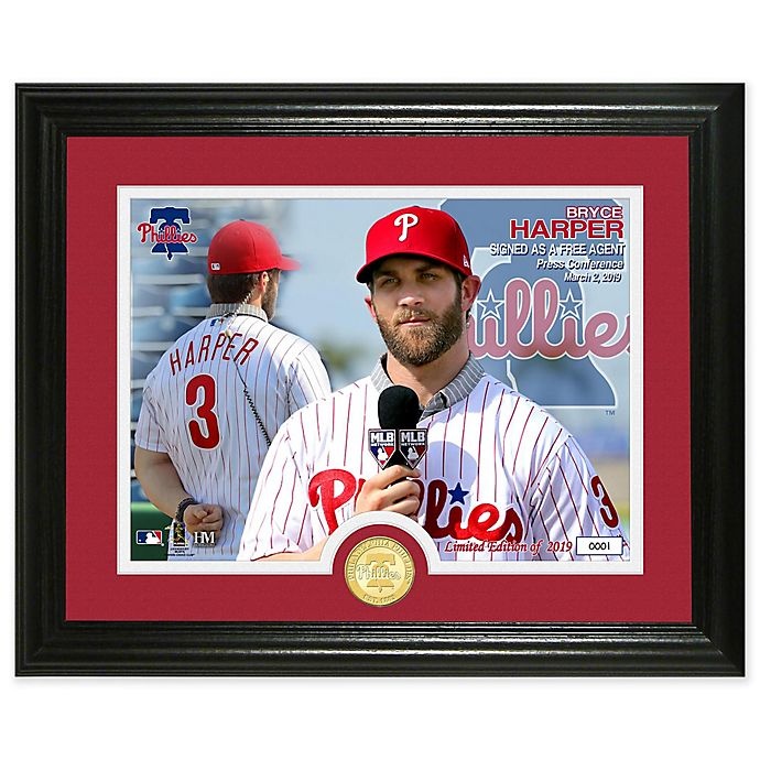 slide 1 of 1, MLB Bryce Harper Conference Photo Mint, 1 ct