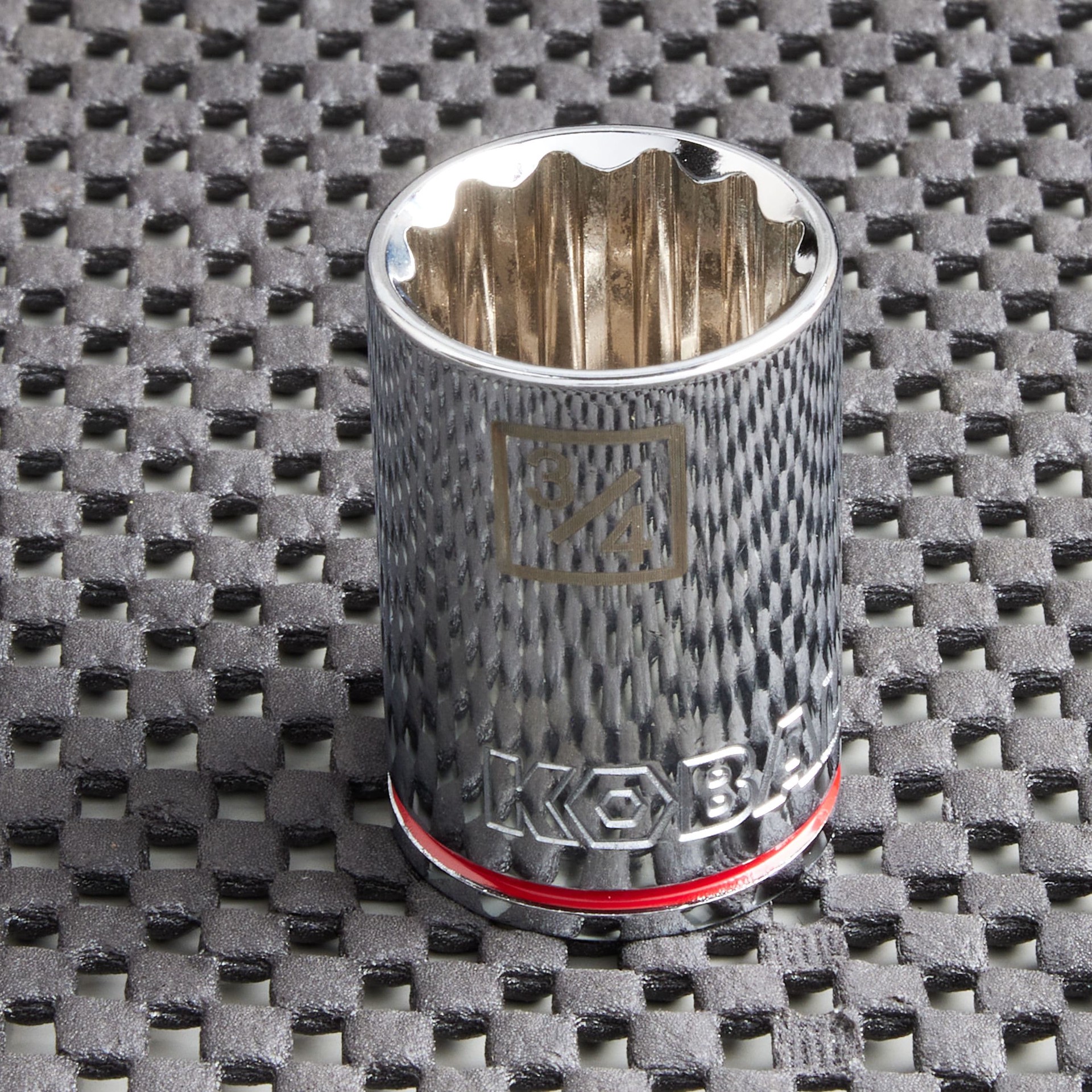 slide 2 of 6, Kobalt 1/2-in Drive Standard (SAE) 3/4-in Shallow Socket, 1 ct