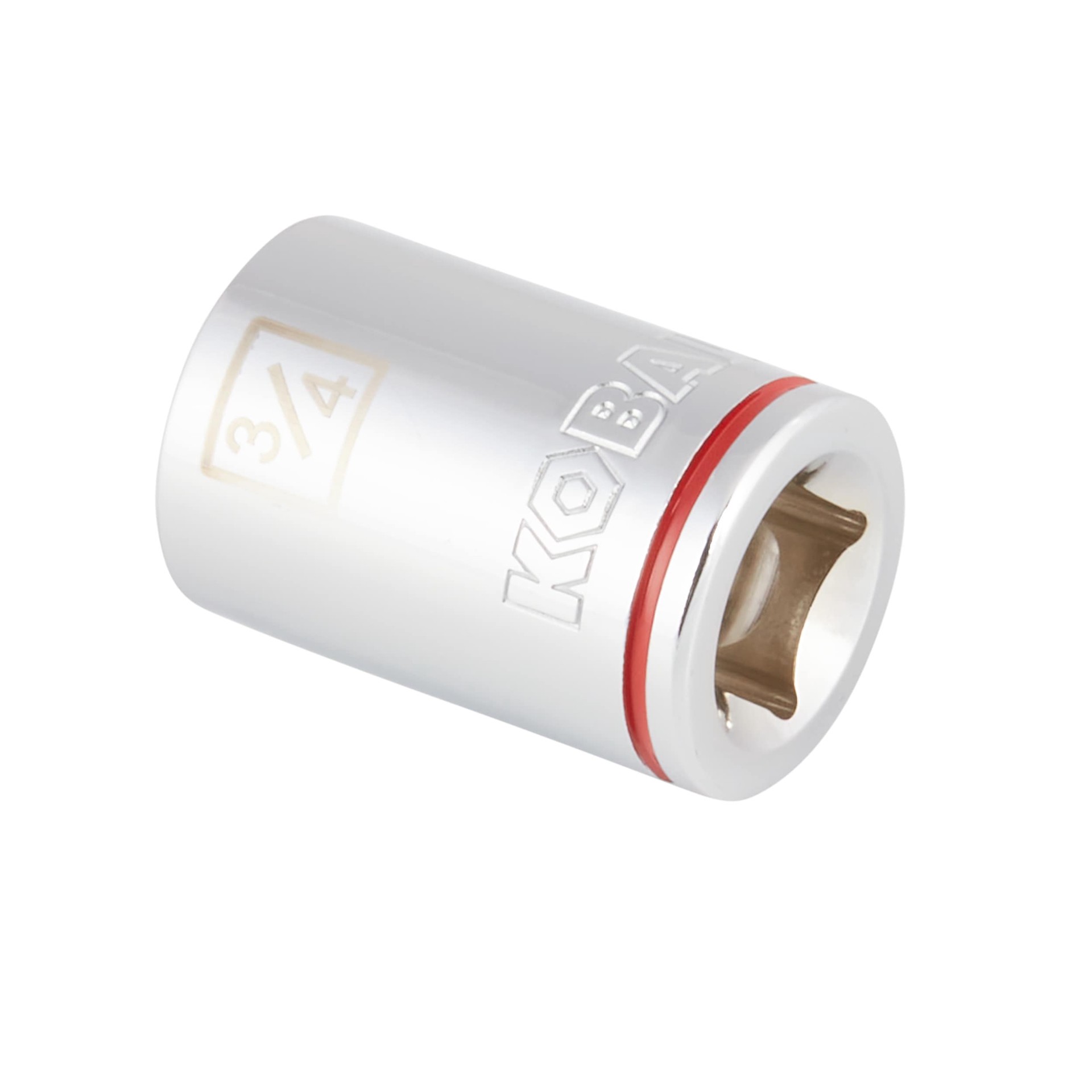 slide 4 of 6, Kobalt 1/2-in Drive Standard (SAE) 3/4-in Shallow Socket, 1 ct