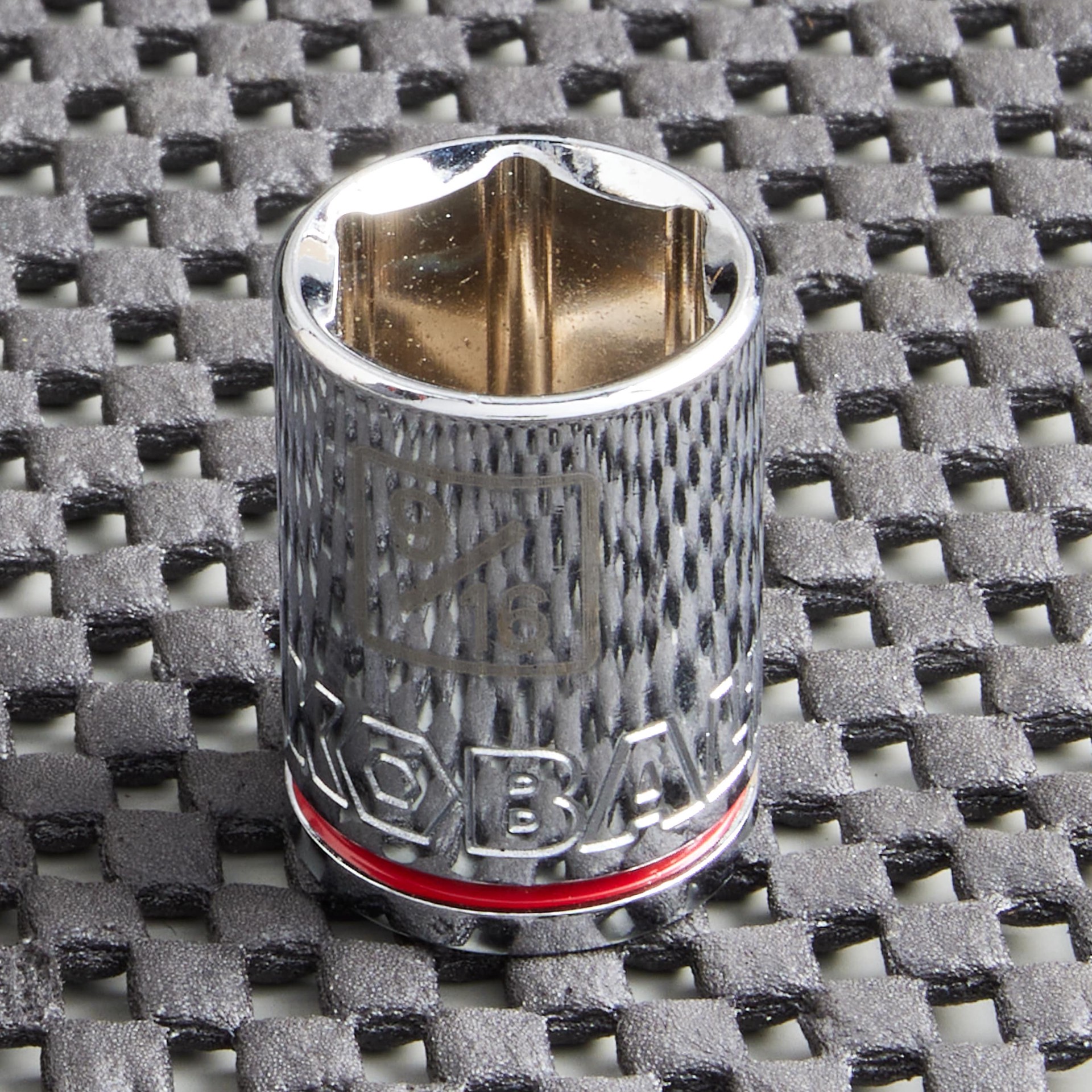 slide 2 of 6, Kobalt 3/8-in Drive Standard (SAE) 9/16-in Shallow Socket, 1 ct