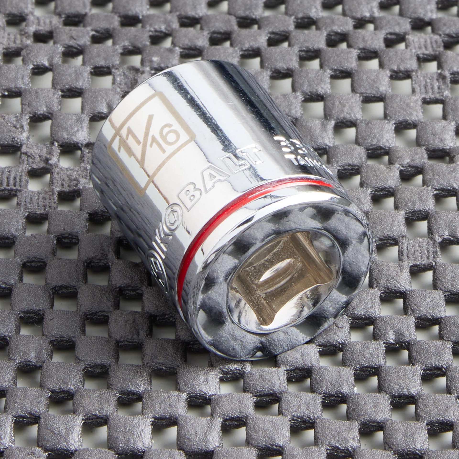 slide 3 of 6, Kobalt 3/8-in Drive Standard (SAE) 11/16-in Shallow Socket, 1 ct