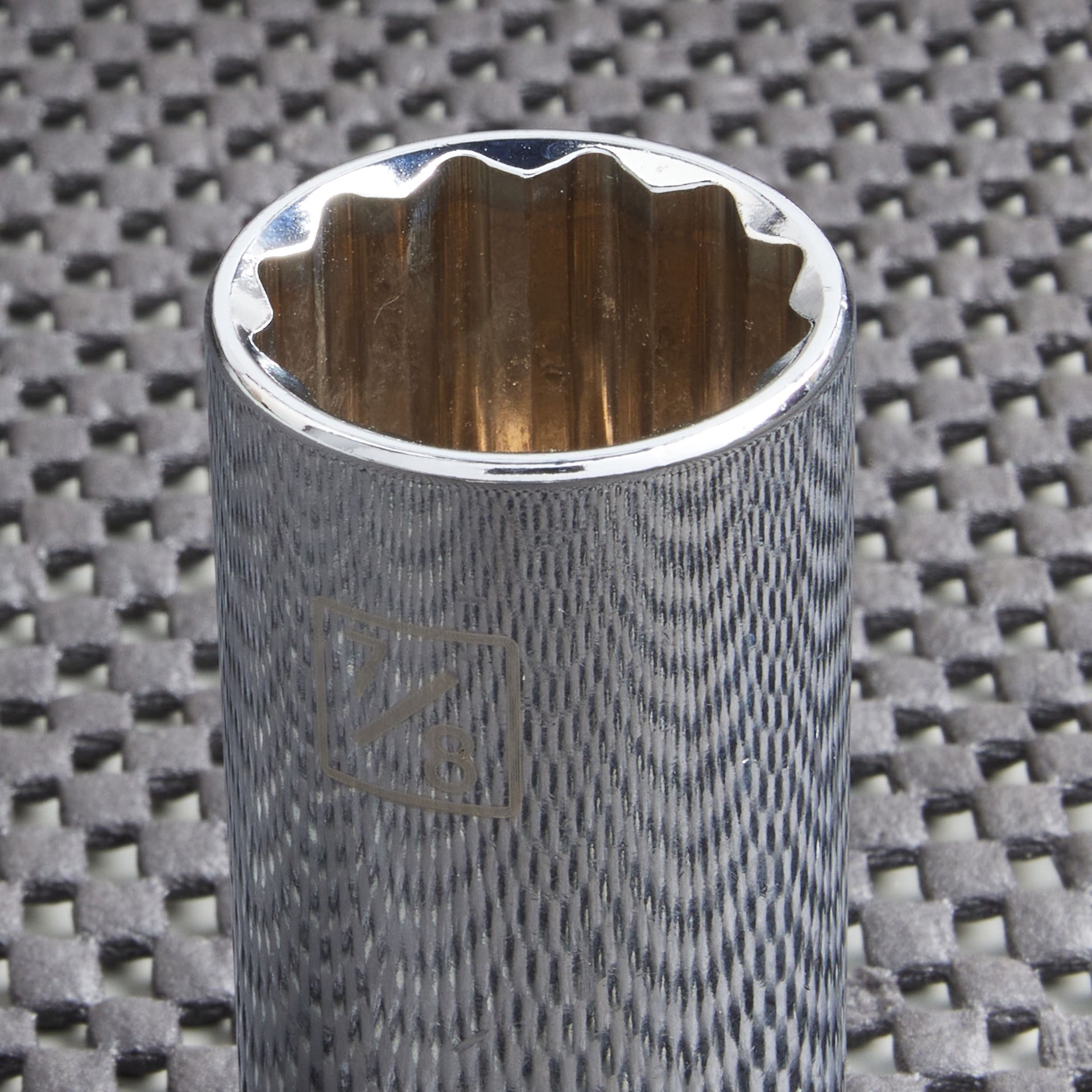 slide 2 of 6, Kobalt 3/8-in Drive Standard (SAE) 7/8-in Deep Socket, 1 ct