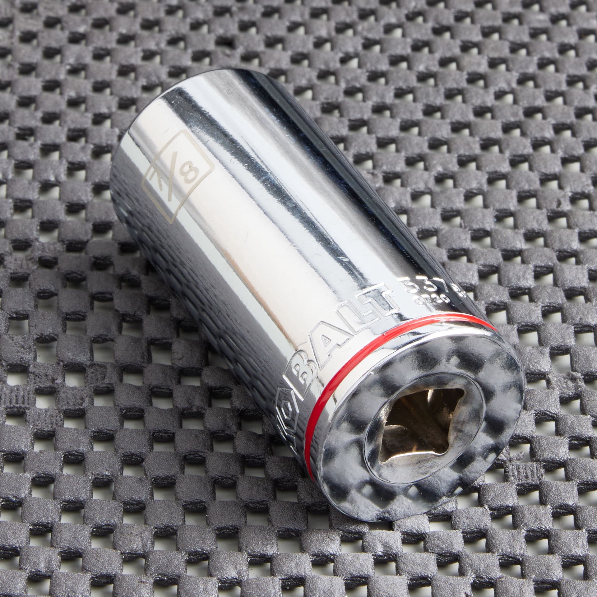 slide 3 of 6, Kobalt 3/8-in Drive Standard (SAE) 7/8-in Deep Socket, 1 ct