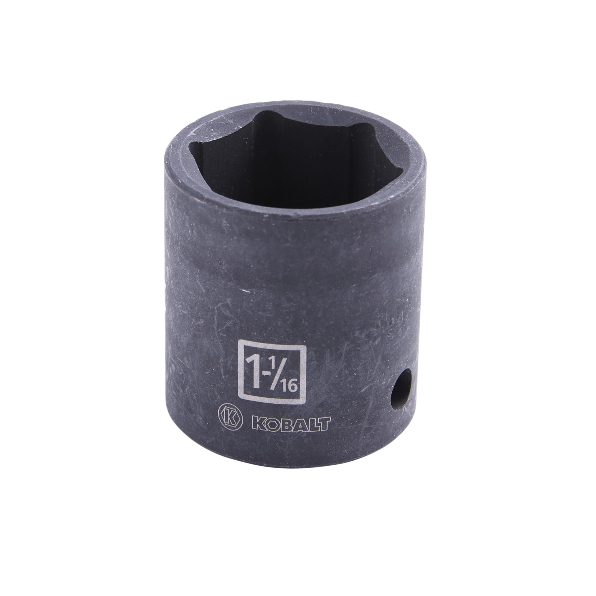 slide 2 of 6, Kobalt Standard (SAE) 1/2-in Drive 1-1/16-in 6-point Impact Socket Individual, 1 ct