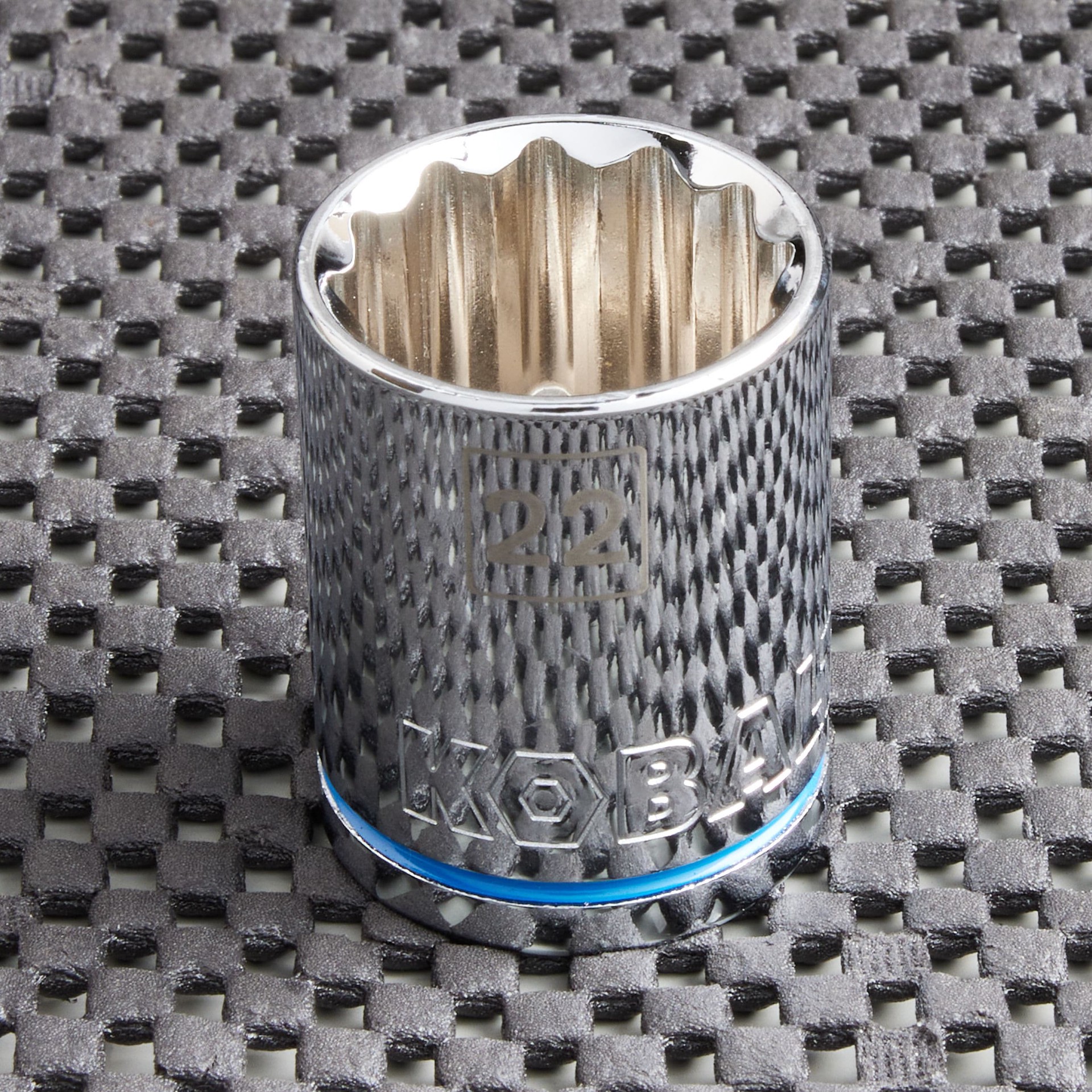 slide 2 of 6, Kobalt 1/2-in Drive Metric 22mm Shallow Socket, 1 ct