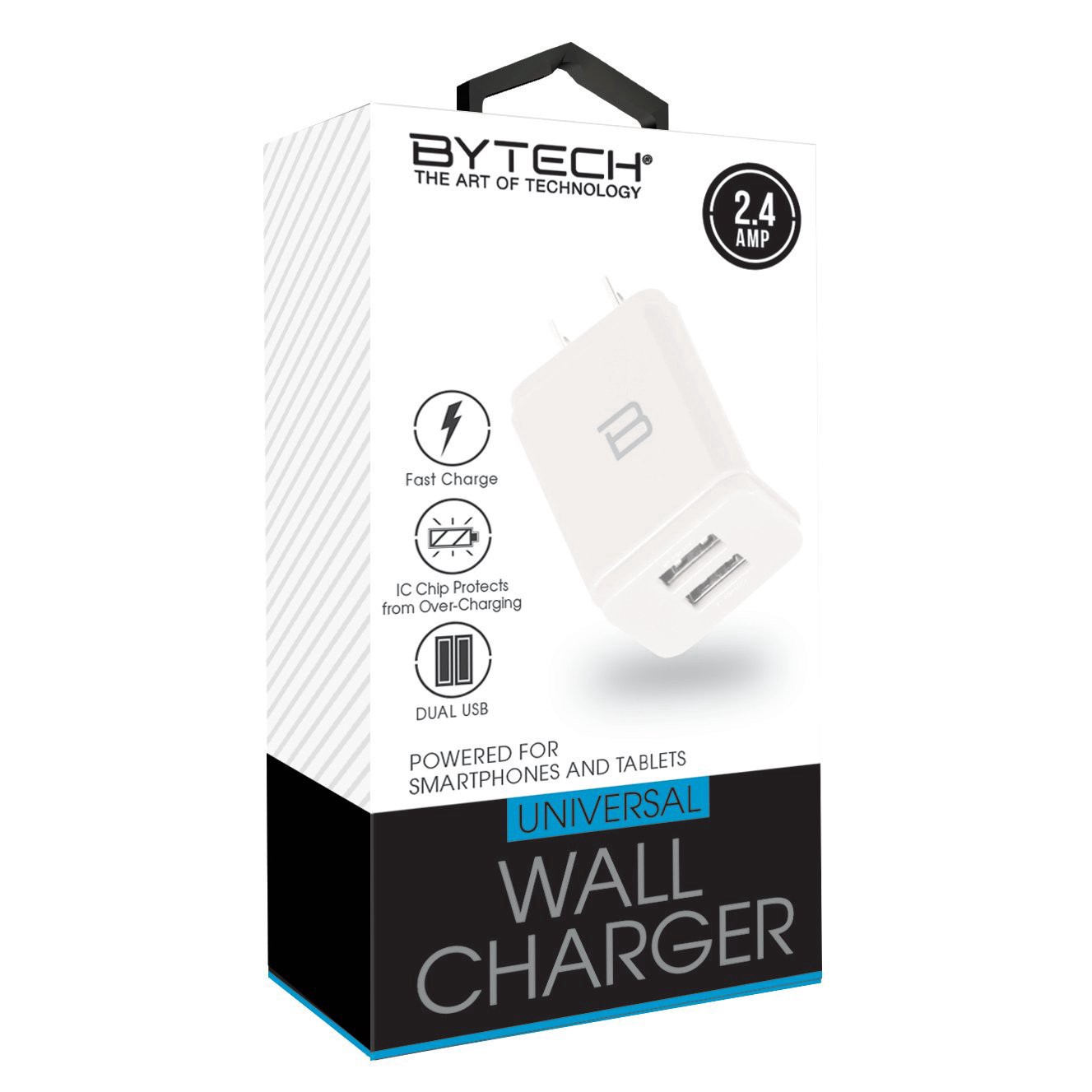 slide 1 of 1, Bytech Dual USB Home Charger, 1 ct