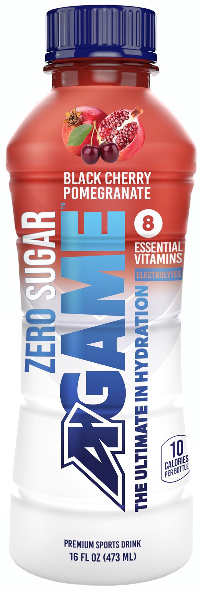 slide 1 of 1, A-Game Black Cherry Pomegranate Zero Sugar Sports Drink, 16 oz