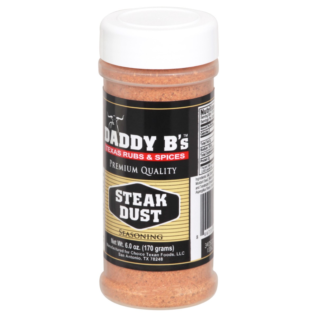 slide 10 of 12, Daddy B's Steak Dust Seasoning 6 oz, 6 oz