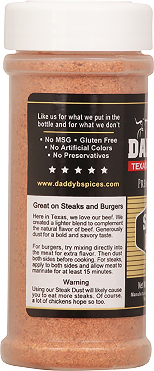 slide 11 of 12, Daddy B's Steak Dust Seasoning 6 oz, 6 oz
